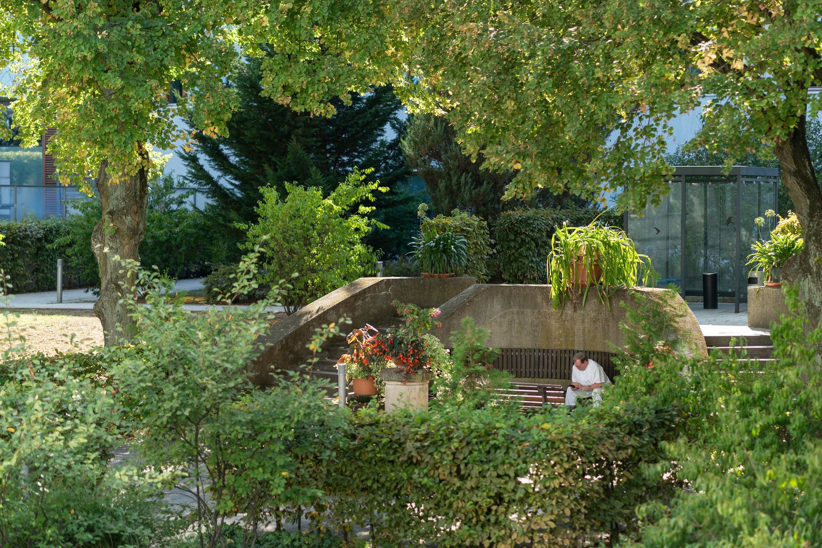 Garten im Krankenhaus Hedwigshöhe