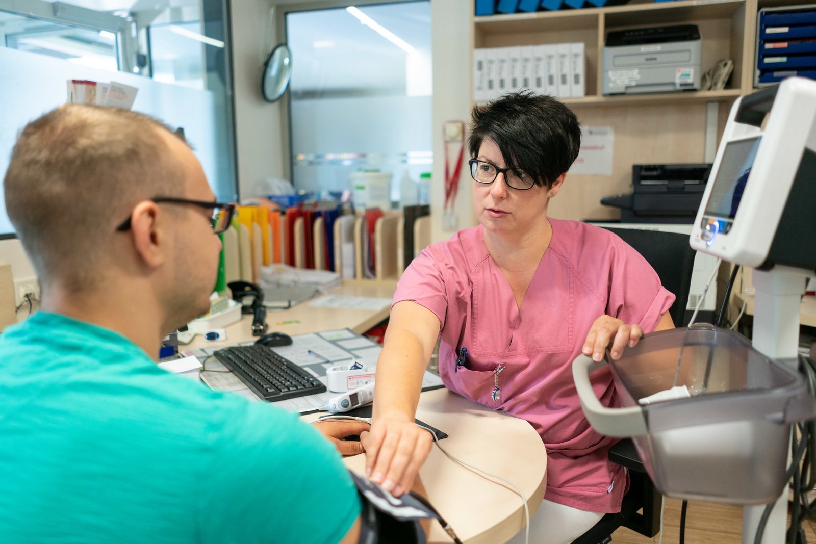 In der Notaufnahme im Krankenhaus Hedwigshöhe