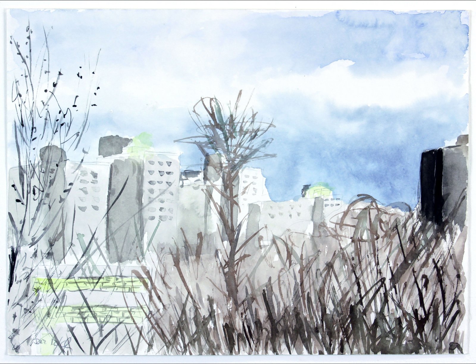 Caris B., Marzahn, 2012, 48 X 36 cm, Aquarell auf Papier