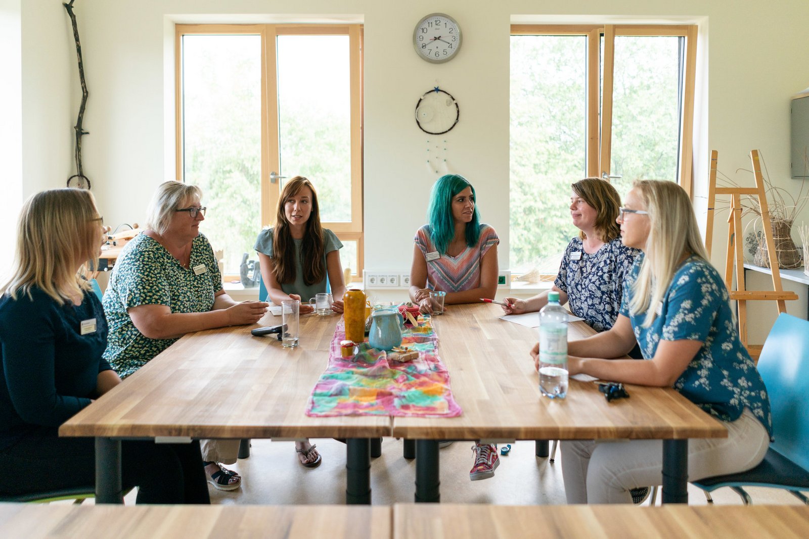 Teambesprechung der Ergotherapeutinnen