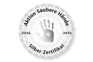 Silberzertifikat Aktion Saubere Hände